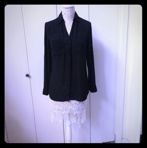 EXPRESS black long sleeve shirt